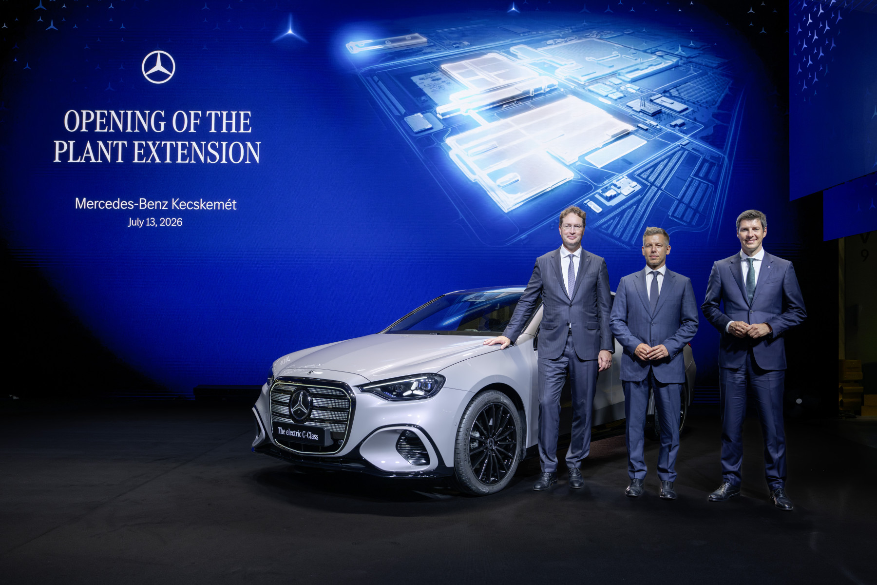 Ligne de production de la Classe C &eacute;lectrique chez Mercedes-Benz &agrave; Kecskem&eacute;t