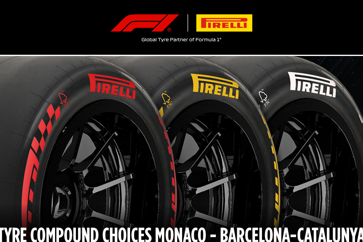 Fórmula 1 (Pirelli): As escolhas de compostos de pneus para Monte Carlo e Barcelona