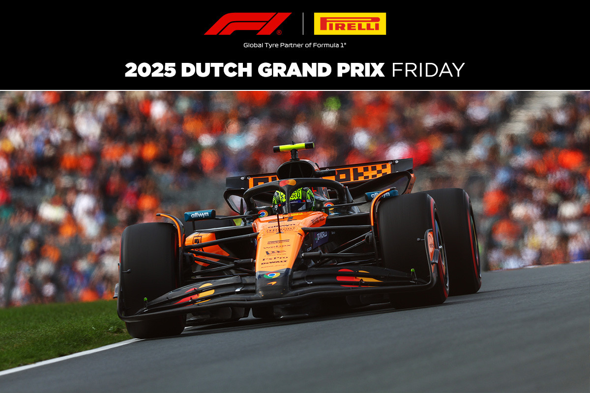 O 500º fim de semana da Pirelli na Fórmula 1 começa em Zandvoort